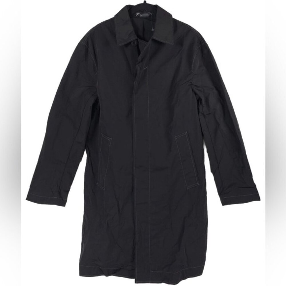 NWOT ZARA Raincoat Jacket Hidden Button Pockets 100% Nylon 9621/857/800‎ MEDIUM